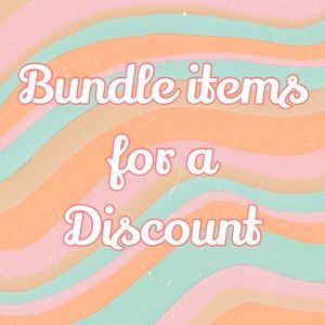 Bundle 2 or more items for a nice discount✨✨